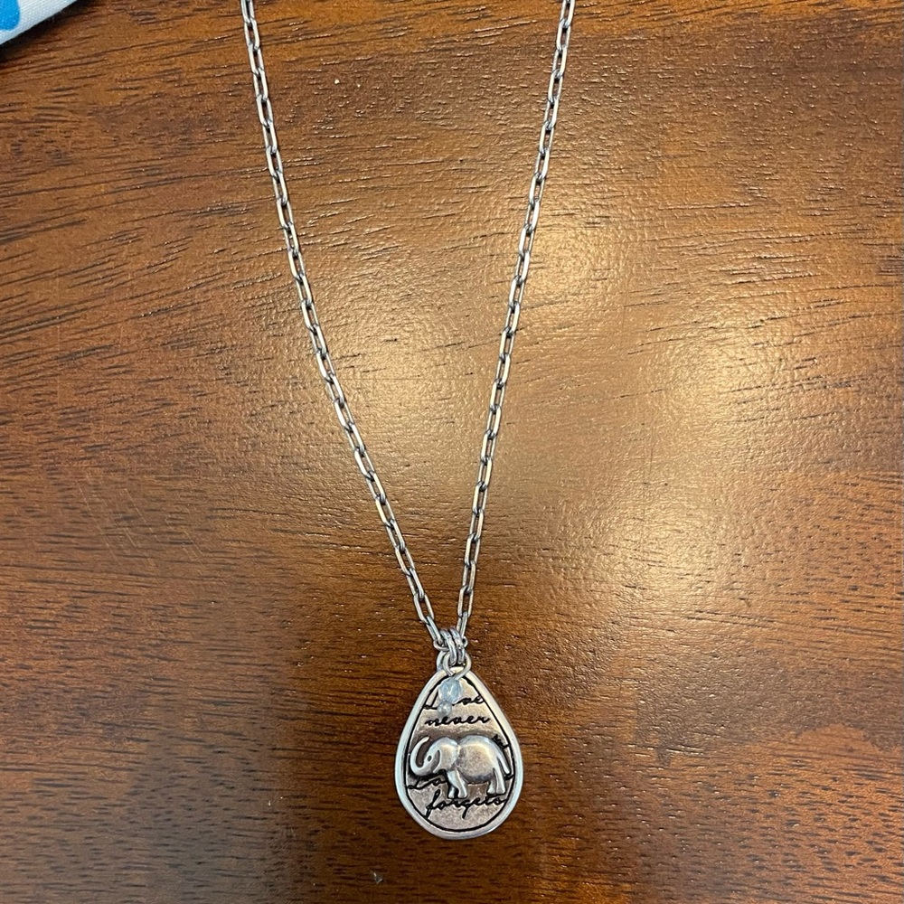 NWT Brighton - Love Never Forgets, Elephant Pendant Necklace